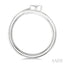 Oval Shape Bezel Bypass Diamond Fashion Ring