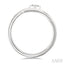 Round Shape Bezel Bypass Diamond Fashion Ring
