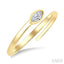 Marquise Shape Bezel Bypass Diamond Fashion Ring