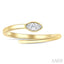 Marquise Shape Bezel Bypass Diamond Fashion Ring