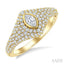 Pave-Set Marquise Shape Diamond Fashion Signet Ring