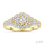 Pave-Set Marquise Shape Diamond Fashion Signet Ring