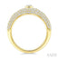 Pave-Set Oval Shape Diamond Fashion Signet Ring