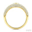 Pave-Set Pear Shape Diamond Fashion Signet Ring