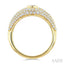 Pave-Set Round Shape Diamond Fashion Signet Ring