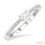 Stackable Oval Shape East-West Diamond Ring