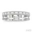 Double Row East-West Baguette Diamond Fashion Ring