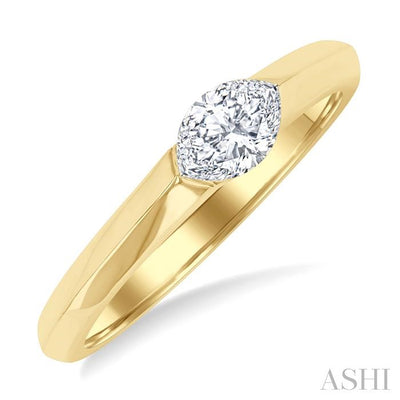 Marquise Shape East-West Diamond Ring