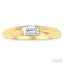 Emerald Shape East-West Diamond Ring