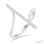 Diamond Fashion Open Ring