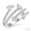Mixed Shape Diamond Fashion Open Ring