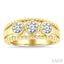 Bead Bijoux 3 Stone Bezel Diamond Fashion Ring