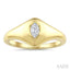 Marquise Shape Diamond Fashion Signet Ring