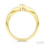 Golden Glow Marquise Shape Diamond Fashion Signet Ring