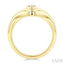 Golden Glow Oval Shape Diamond Fashion Signet Ring