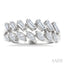 2 Row Mixed Shape Diamond Fashion Ring
