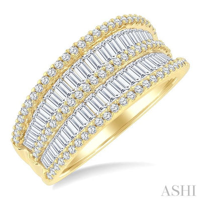 Bold Baguette Diamond Fashion Band