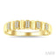 Ribbed Diamond Fashion Band