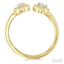 Toi Et Moi Halo Diamond Fashion Open Ring
