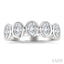 5 Stone Oval Shape Bezel Set Diamond Band