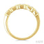 Emerald Shape Bezel Set Diamond Band