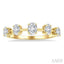 Oval Shape 5 Stone Half Eternity Diamond Fashion Band