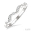 Wave Diamond Stackable Band