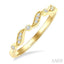 Wave Diamond Stackable Band