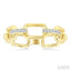 Bold Octagon Shape Link Diamond Fashion Ring