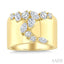Mixed Shape Diamond Fashion Wide Band