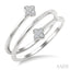 Clover Coil Diamond Fashion Ring