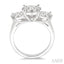 Round Shape Past Present & Future Lovebright Essential Diamond Ring