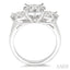 Round Shape Past Present & Future Lovebright Essential Diamond Ring