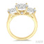 Round Shape Past Present & Future Lovebright Essential Diamond Ring