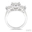 Round Shape Past Present & Future Lovebright Essential Diamond Ring