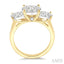 Round Shape Past Present & Future Lovebright Essential Diamond Ring