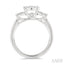Round Shape Past Present & Future Lovebright Essential Diamond Ring