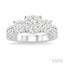 Round Shape Past Present & Future Lovebright Essential Diamond Ring