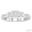 Round Shape Past Present & Future Lovebright Essential Diamond Ring