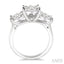 Round Shape Past Present & Future Lovebright Essential Diamond Engagement Ring