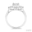 Round Shape Past Present & Future Lovebright Essential Diamond Engagement Ring