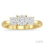 Round Shape Past Present & Future Lovebright Essential Diamond Engagement Ring