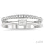 Double Row East-West Baguette Diamond Fashion Ring