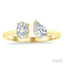 Toi Et Moi Diamond Fashion Open Ring