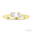 Toi Et Moi Diamond Fashion Open Ring