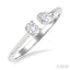 Toi Et Moi Diamond Fashion Open Ring