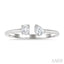 Toi Et Moi Diamond Fashion Open Ring