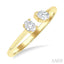 Toi Et Moi Diamond Fashion Open Ring
