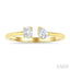 Toi Et Moi Diamond Fashion Open Ring