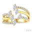 Marquise Shape Diamond Fashion Open Ring